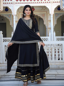 ELVISH JAIPUR Women Kurta Skirt Dupatta Set