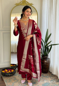 jahal fashion Women Kurta Pant Attached Dupatta Set