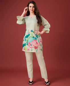 MOJILAA Women Kurti Pant Set