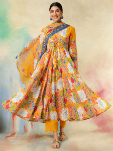 KIMAYRA Women Kurta Palazzo Dupatta Set