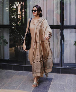 Divastri Women Kurti Palazzo Dupatta Set