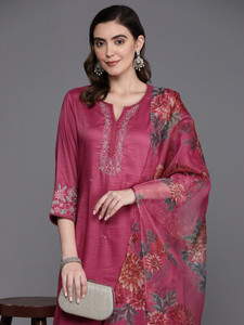 Indo Era Women Kurta Pant Dupatta Set