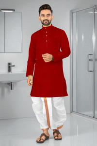 TRUST OUS Men Kurta Dhoti Set