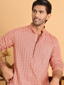 ANOUK Men Embroidered Straight Kurta