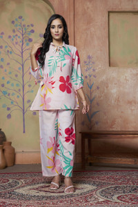 Leriya Fashion Women Ethnic Top Palazzo Set