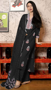 Gosriki Women Kurta Pant Dupatta Set