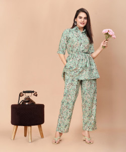 HouseOfCommon Women Ethnic Top Palazzo Set