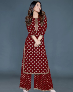Solace Fab Women Kurta Palazzo Set