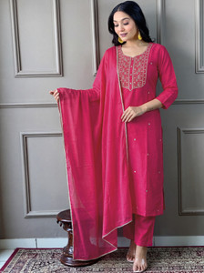 ANJIKI Women Kurti Pant Dupatta Set
