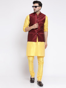 TS Lifestyle Men Kurta Pyjama Ethnic Jacket Set
