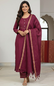 NPFASHIONS Women Kurta Pant Dupatta Set