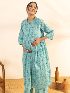 Janasya Women Kurta Palazzo Set