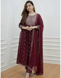 HKTrand Women Kurta Pant Dupatta Set