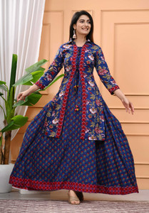 DSS FASHION Women Kurta Ethnic Jacket Set