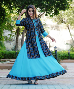 DSS FASHION Women Kurta Ethnic Jacket Set