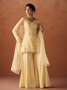 FIORRA Women Kurta Sharara Dupatta Set - Image 6