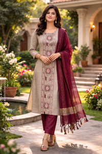 Mahi textile Women Kurta Pant Dupatta Set