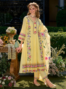 Indo Era Women Kurta Pant Dupatta Set