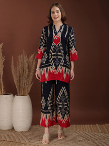 berrylicious Women Ethnic Top Palazzo Set