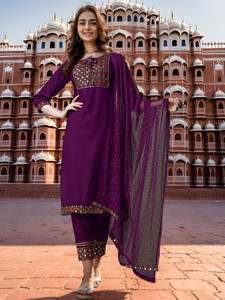Ziva Fashion Women Kurta Pant Dupatta Set