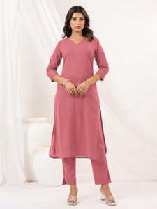 Janasya Women Kurta Pant Set