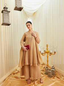 MOKOSH Women Kurta Palazzo Dupatta Set