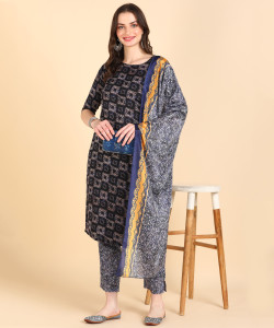 DSK STUDIO Women Kurta Pant Dupatta Set