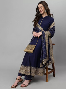 NANU Women Kurta Palazzo Dupatta Set