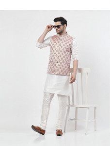 TS Lifestyle Men Kurta Churidar Ethnic Jacket Set