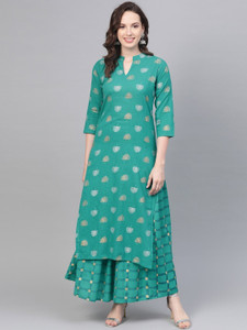 TRUE WORLD Women Kurti Palazzo Set
