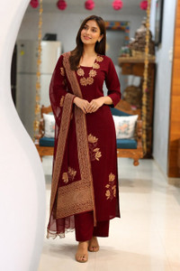 MISS CLOTHING Women Kurti Pant Dupatta Set