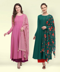 THE FAB FACTORY Women Kurta Dupatta Set