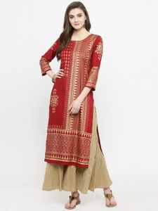 Varanga Women Printed Straight Kurta