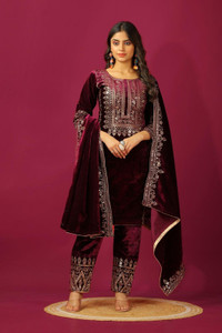 Kimoza Women Kurta Pant Dupatta Set