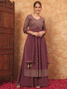 SHOPPING QUEEN Women Kurta Palazzo Dupatta Set