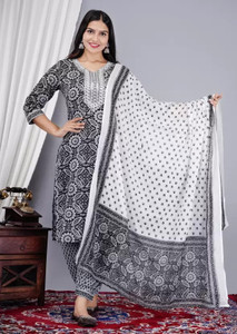 Aimca Women Kurti Pant Dupatta Set