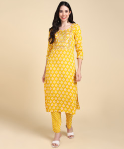 PSCHOICE Women Kurta Pant Set