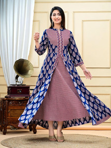 fastal look Women Kurta Ethnic Jacket Set