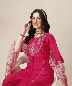 Youthnic Women Kurta Palazzo Dupatta Set
