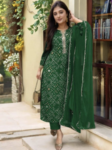 ANJIKI Women Kurti Pant Dupatta Set