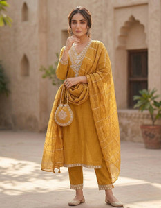 JAYRANDAL Women Kurta Pant Dupatta Set