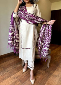 Fashtown Women Kurta Pant Attached Dupatta Set