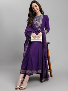 Bunai Dhaga Women Kurta Palazzo Dupatta Set