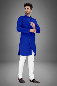 CRYSTALREVENUE Men Kurta Pyjama Set