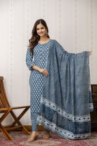 Divastri Women Kurta Pant Dupatta Set