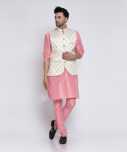 TS Lifestyle Men Kurta Pyjama Ethnic Jacket Set