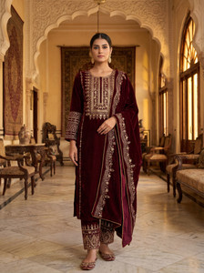 Kimoza Women Kurta Pant Dupatta Set