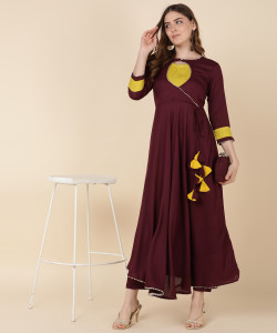 Gulabi Leaf Women Kurta Pant Set