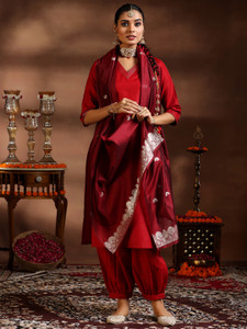 LIBAS Women Kurta Salwar Dupatta Set