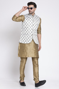 TS Lifestyle Men Kurta Churidar Ethnic Jacket Set